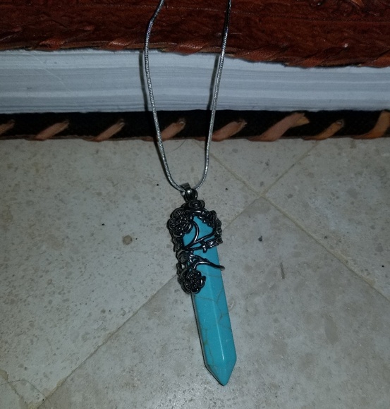 925 sterling silver Turquoise necklace - Picture 3 of 7